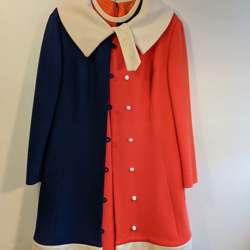 Vintage wool dress and coat